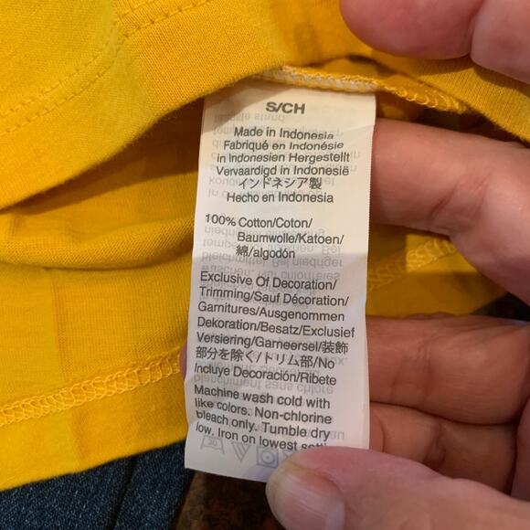 NWT J. Crew Gold W/ Floral Embroidered Yoke Tee/Tank - SIZE MEDIUM - Picture 6 of 6